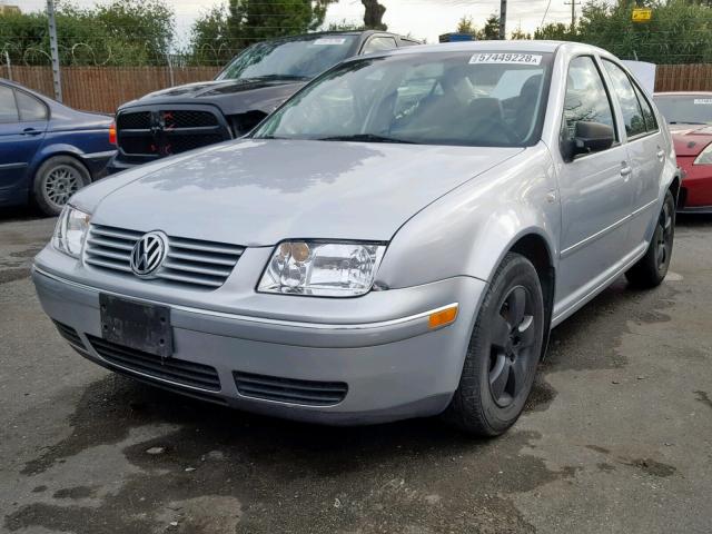 3VWSA69M54M019917 - 2004 VOLKSWAGEN JETTA GLS SILVER photo 2