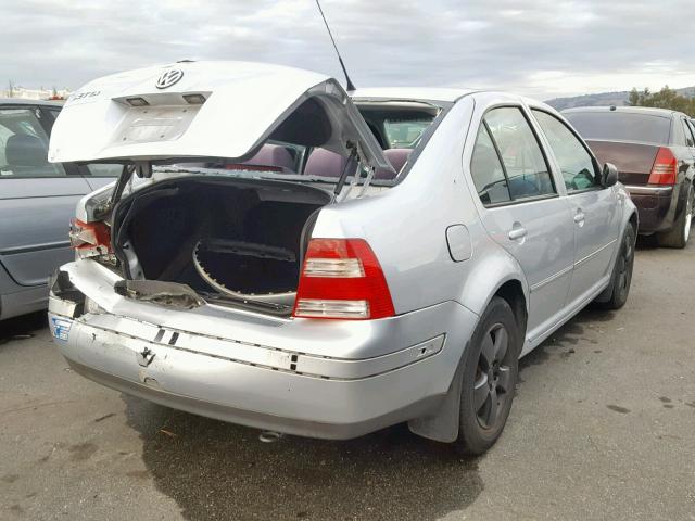 3VWSA69M54M019917 - 2004 VOLKSWAGEN JETTA GLS SILVER photo 4