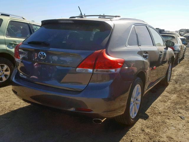 4T3ZA3BBXAU027479 - 2010 TOYOTA VENZA BASE GRAY photo 4