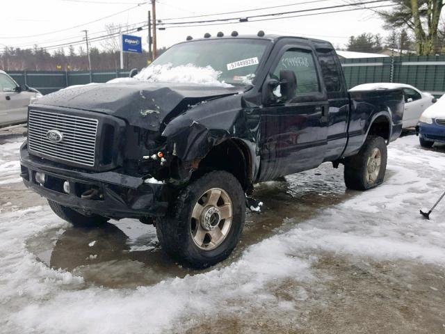 1FTWX31P36EA07913 - 2006 FORD F350 SRW S BLACK photo 2