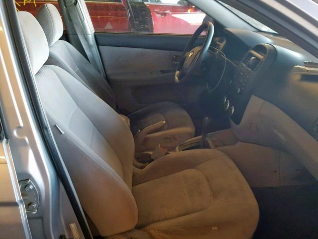 KNAFE121175383917 - 2007 KIA SPECTRA EX SILVER photo 5