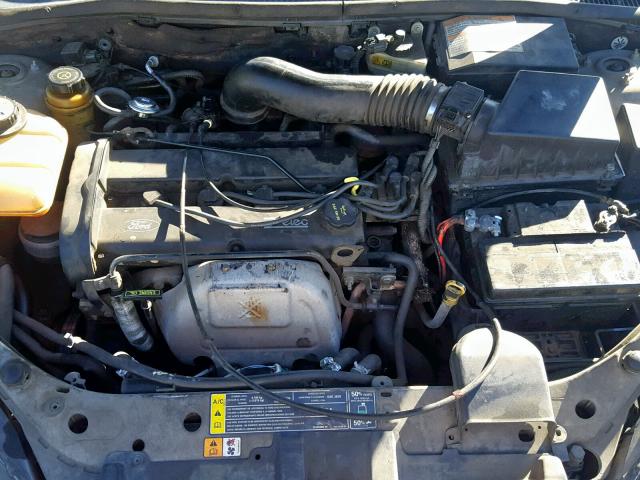 1FAFP38321W210349 - 2001 FORD FOCUS ZTS SILVER photo 7