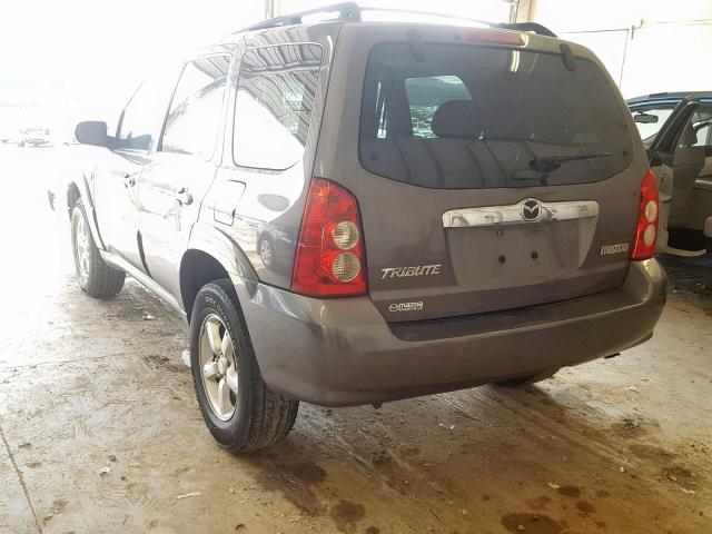 4F2YZ94156KM18115 - 2006 MAZDA TRIBUTE S GRAY photo 3