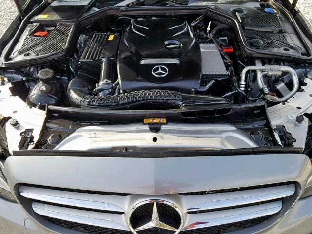 55SWF4KB9FU030069 - 2015 MERCEDES-BENZ C 300 4MAT GRAY photo 7