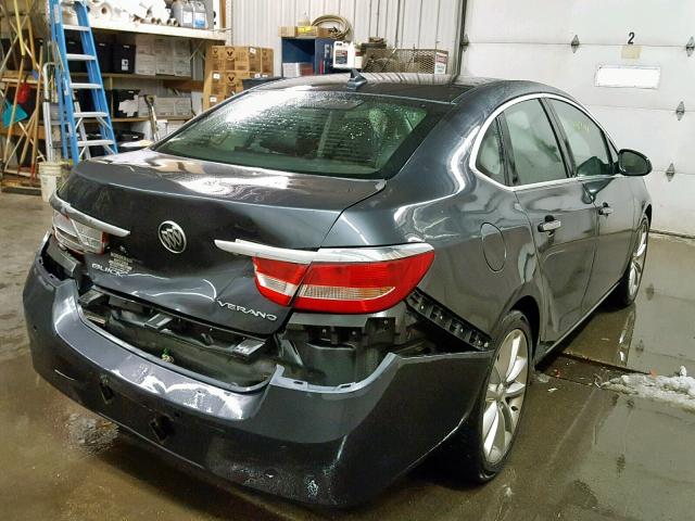 1G4PS5SK4D4231899 - 2013 BUICK VERANO GRAY photo 4