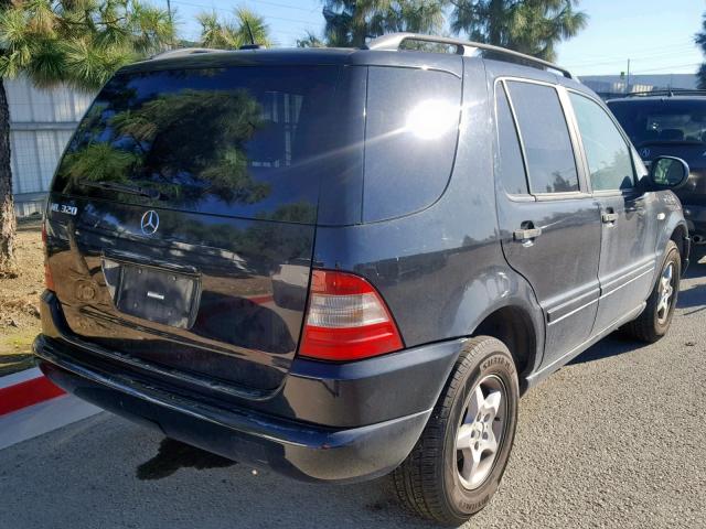 4JGAB54E21A231877 - 2001 MERCEDES-BENZ ML 320 BLACK photo 4