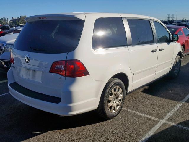 2V8HW44159R550104 - 2009 VOLKSWAGEN ROUTAN S WHITE photo 4