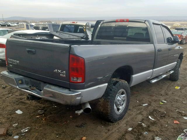 3D7LU38C14G105171 - 2004 DODGE RAM 3500 S GRAY photo 4