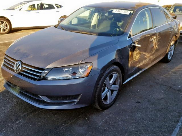 1VWBT7A36EC073930 - 2014 VOLKSWAGEN PASSAT SE GRAY photo 2