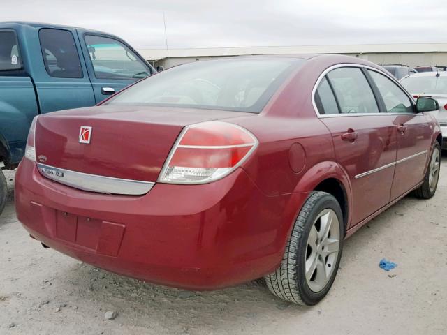 1G8ZS57N57F142653 - 2007 SATURN AURA XE BURGUNDY photo 4