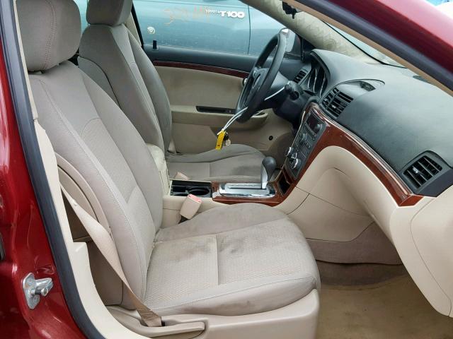 1G8ZS57N57F142653 - 2007 SATURN AURA XE BURGUNDY photo 5