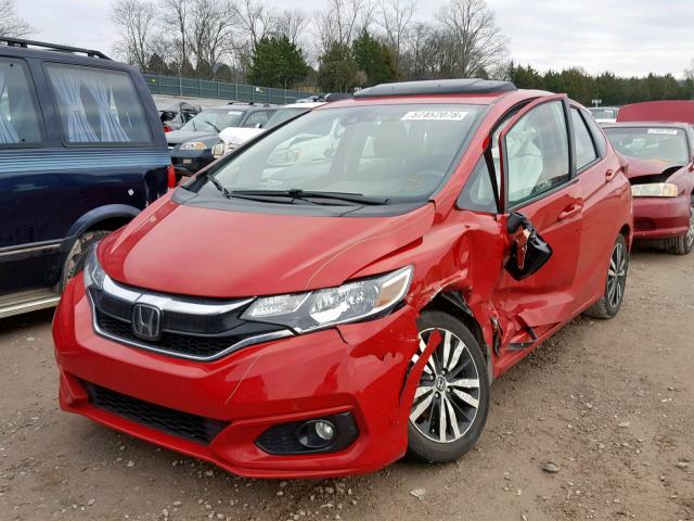 3HGGK5H88JM702437 - 2018 HONDA FIT EX RED photo 2