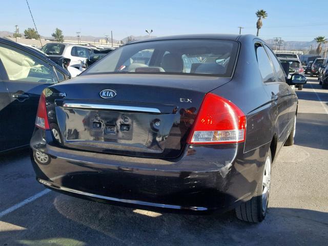 KNAFE222795667022 - 2009 KIA SPECTRA EX BLACK photo 4