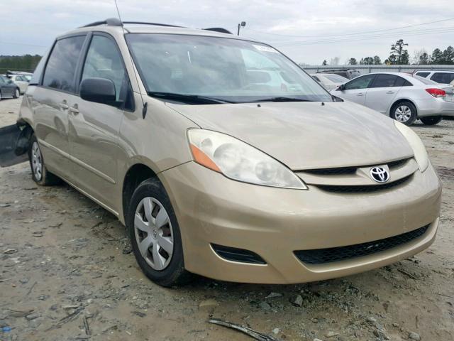 5TDZK23C68S195405 - 2008 TOYOTA SIENNA CE GOLD photo 1