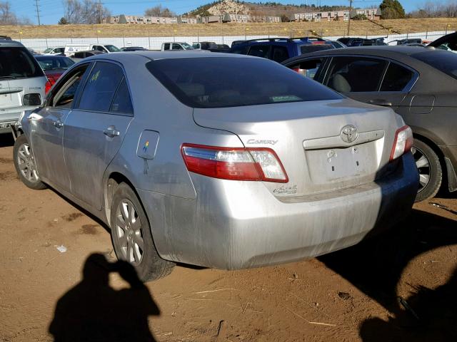 4T1BB46K28U043693 - 2008 TOYOTA CAMRY HYBR SILVER photo 3