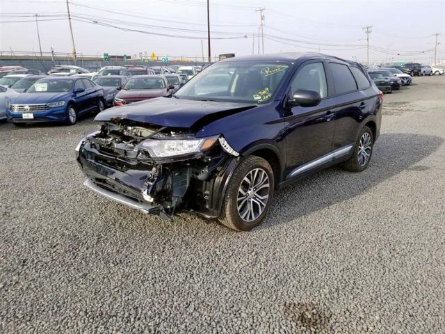 JA4AD2A35JZ052096 - 2018 MITSUBISHI OUTLANDER BLUE photo 2