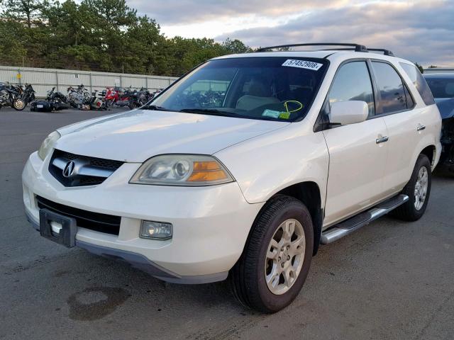 2HNYD18965H530390 - 2005 ACURA MDX TOURIN WHITE photo 2