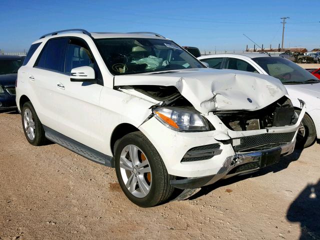 4JGDA5JB4DA111884 - 2013 MERCEDES-BENZ ML 350 WHITE photo 1