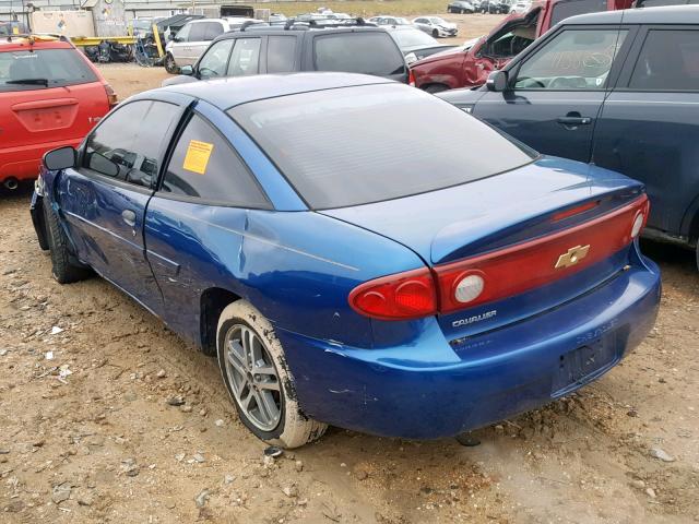 1G1JC12F147370317 - 2004 CHEVROLET CAVALIER BLUE photo 3