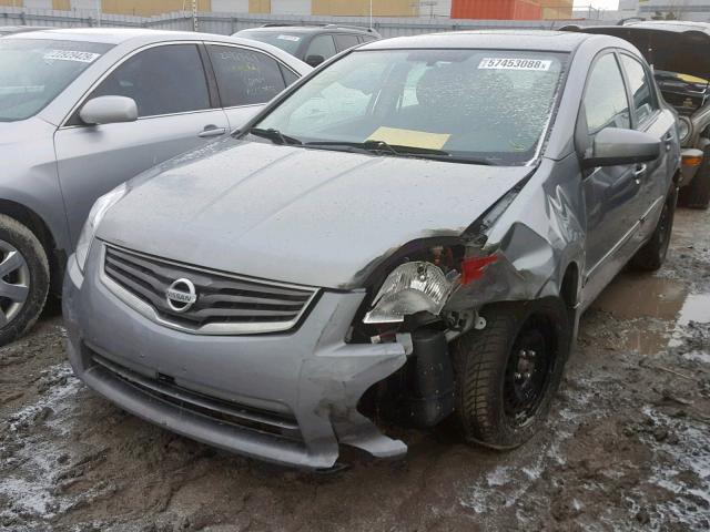 3N1AB6AP1CL656411 - 2012 NISSAN SENTRA 2.0 SILVER photo 2