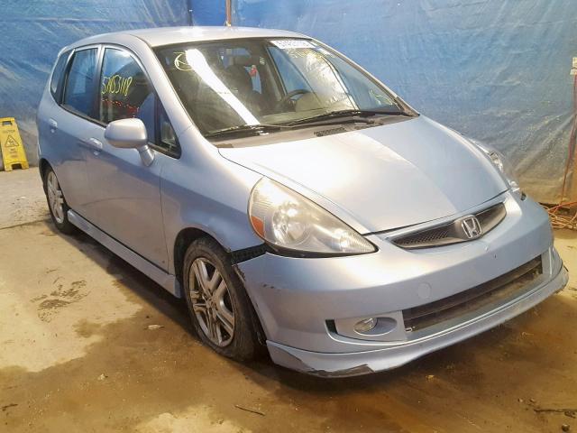 JHMGD38698S014250 - 2008 HONDA FIT SPORT BLUE photo 1