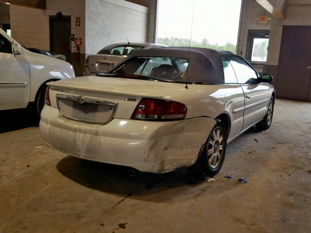 1C3EL75R82N325213 - 2002 CHRYSLER SEBRING GT WHITE photo 4