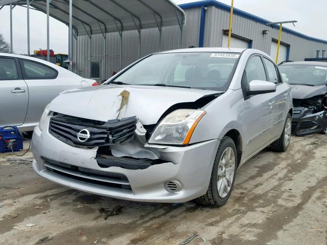 3N1AB6AP0CL674737 - 2012 NISSAN SENTRA 2.0 SILVER photo 2