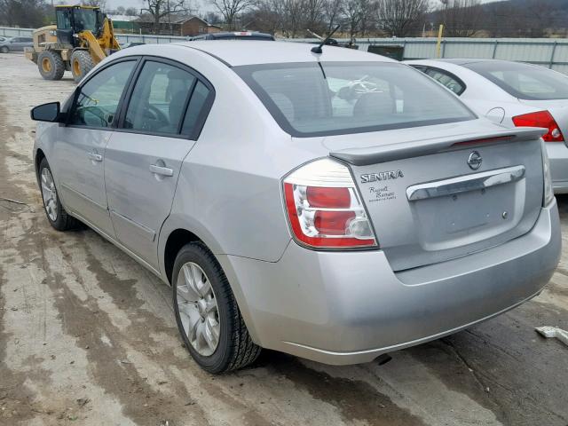 3N1AB6AP0CL674737 - 2012 NISSAN SENTRA 2.0 SILVER photo 3