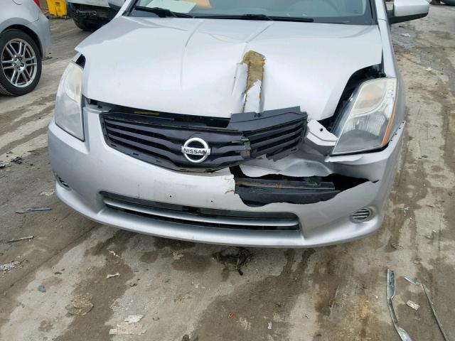 3N1AB6AP0CL674737 - 2012 NISSAN SENTRA 2.0 SILVER photo 9