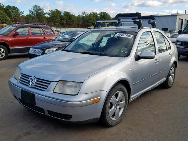 3VWSK69MX4M076952 - 2004 VOLKSWAGEN JETTA GLS SILVER photo 2