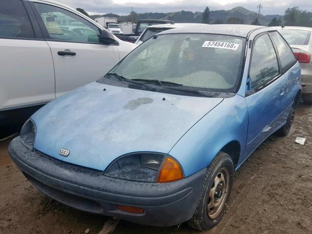 2C1MR2260S6736951 - 1995 GEO METRO BASE BLUE photo 2