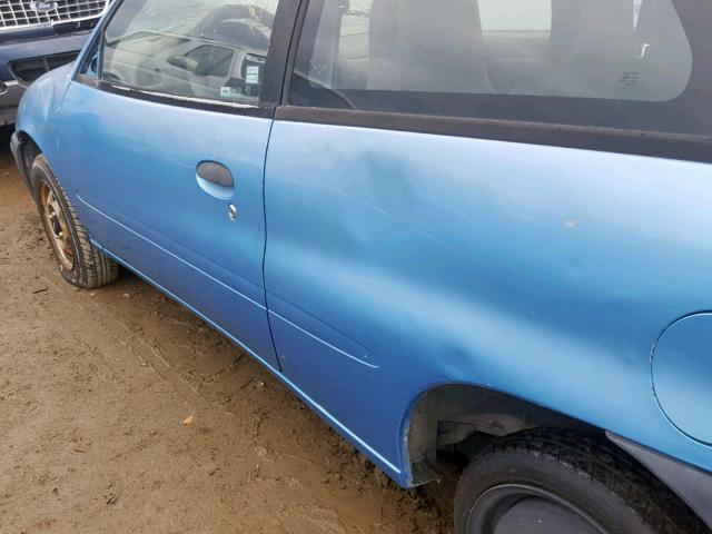 2C1MR2260S6736951 - 1995 GEO METRO BASE BLUE photo 9