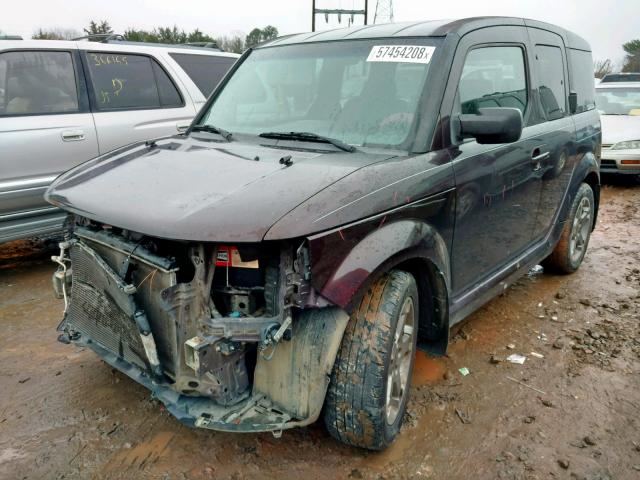 5J6YH189X8L001343 - 2008 HONDA ELEMENT SC BROWN photo 2