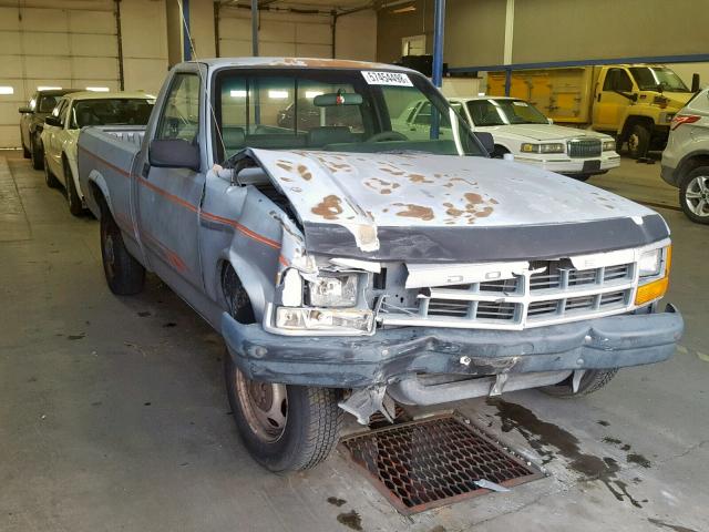 1B7FL16G7NS609660 - 1992 DODGE DAKOTA GRAY photo 1