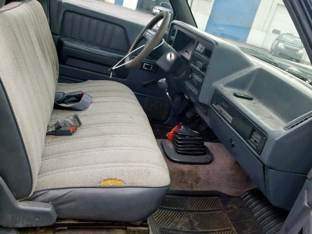 1B7FL16G7NS609660 - 1992 DODGE DAKOTA GRAY photo 5