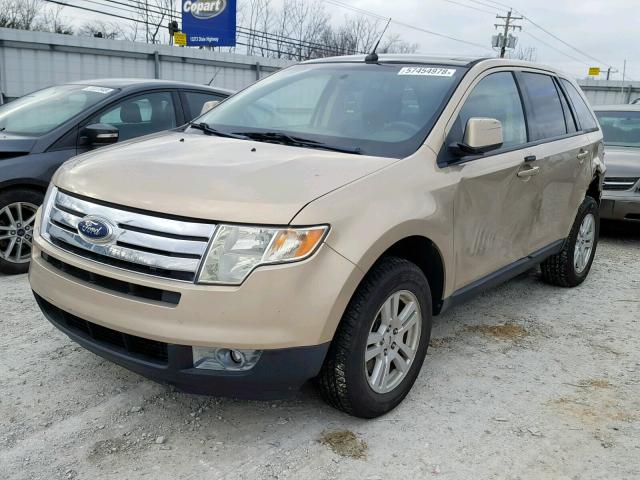 2FMDK49C87BB43959 - 2007 FORD EDGE SEL P GOLD photo 2