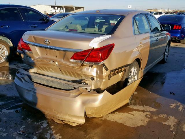 4T1BK3DB7CU469885 - 2012 TOYOTA AVALON BAS GOLD photo 4