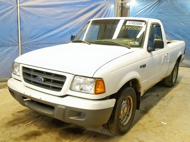 1FTYR10D42TA60110 - 2002 FORD RANGER WHITE photo 2