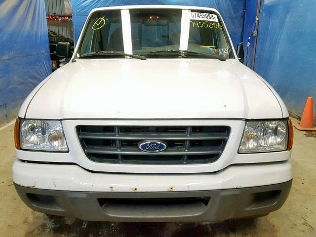 1FTYR10D42TA60110 - 2002 FORD RANGER WHITE photo 9