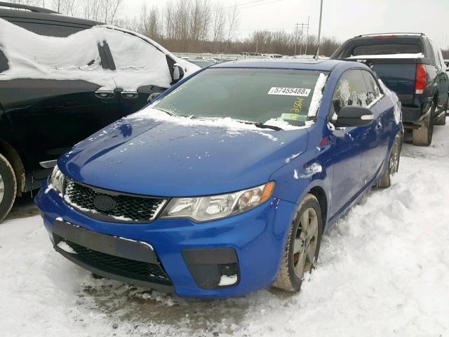 KNAFU6A21A5205622 - 2010 KIA FORTE EX BLUE photo 2