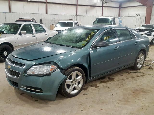 1G1ZG57B29F244419 - 2009 CHEVROLET MALIBU LS TURQUOISE photo 2