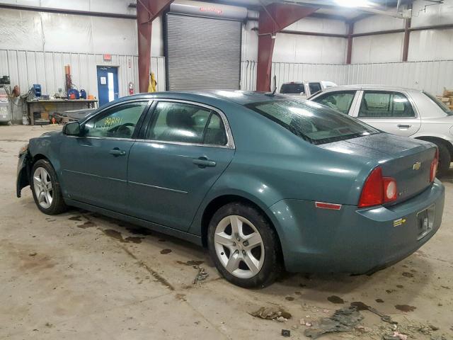 1G1ZG57B29F244419 - 2009 CHEVROLET MALIBU LS TURQUOISE photo 3