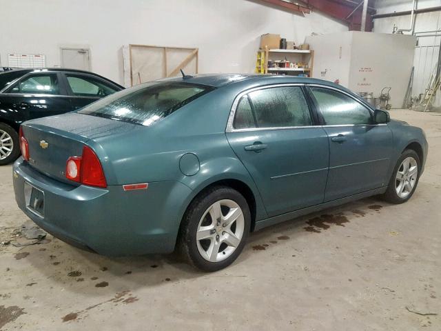 1G1ZG57B29F244419 - 2009 CHEVROLET MALIBU LS TURQUOISE photo 4