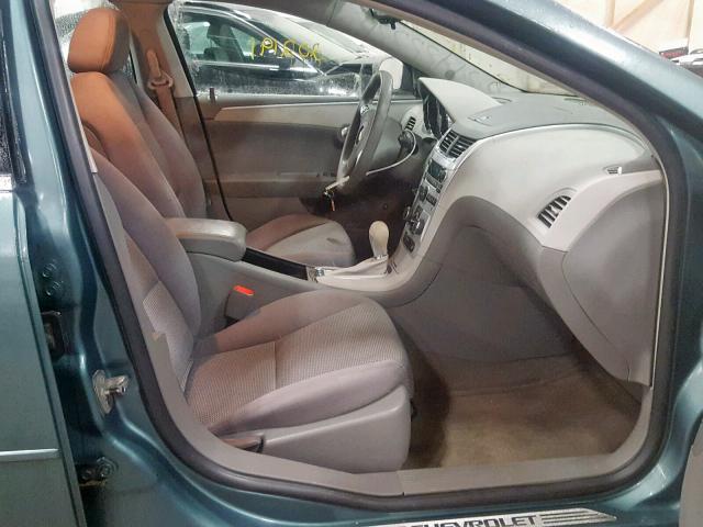 1G1ZG57B29F244419 - 2009 CHEVROLET MALIBU LS TURQUOISE photo 5