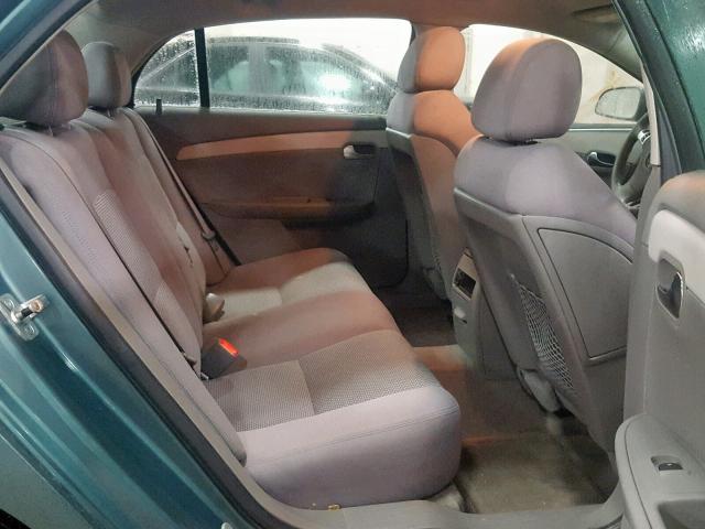 1G1ZG57B29F244419 - 2009 CHEVROLET MALIBU LS TURQUOISE photo 6