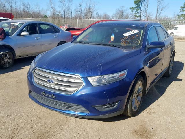 1FAHP2H80DG126284 - 2013 FORD TAURUS SEL BLUE photo 2