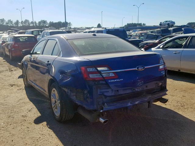 1FAHP2H80DG126284 - 2013 FORD TAURUS SEL BLUE photo 3