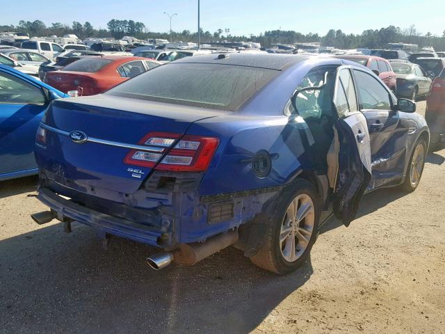 1FAHP2H80DG126284 - 2013 FORD TAURUS SEL BLUE photo 4