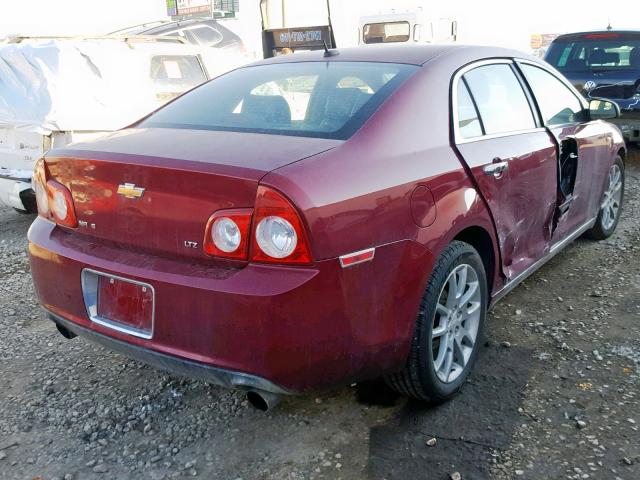 1G1ZK57788F205410 - 2008 CHEVROLET MALIBU LTZ RED photo 4