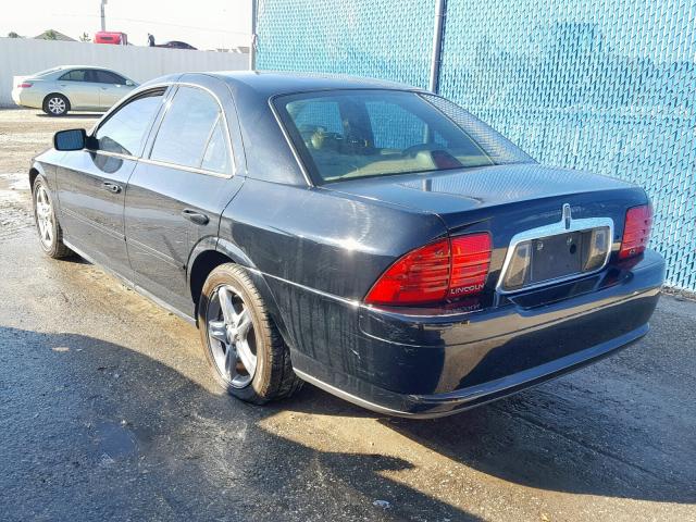 1LNHM86S42Y692360 - 2002 LINCOLN LS BLACK photo 3